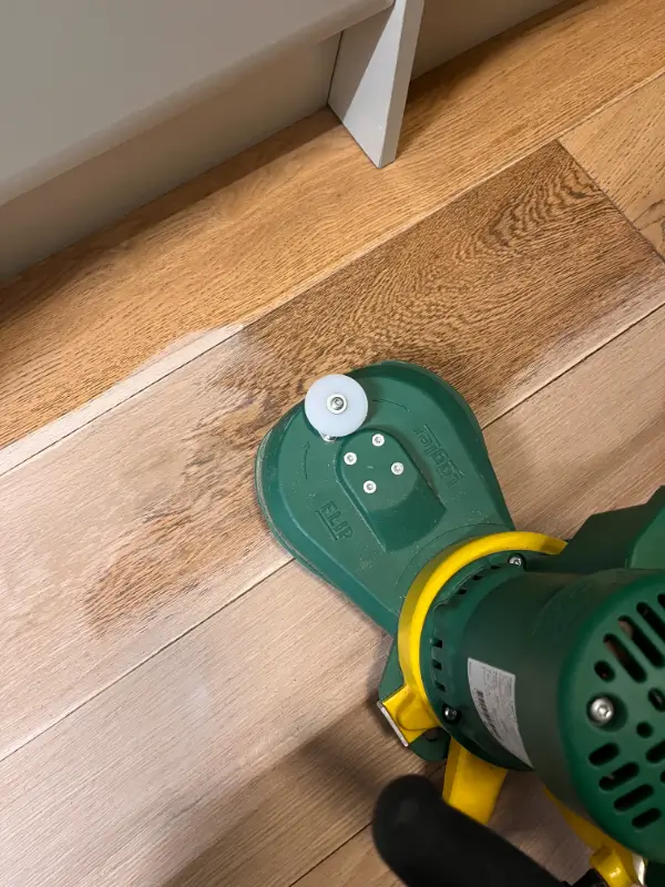 Oak floor sanding dust free in Halifax by DAB Floor Care