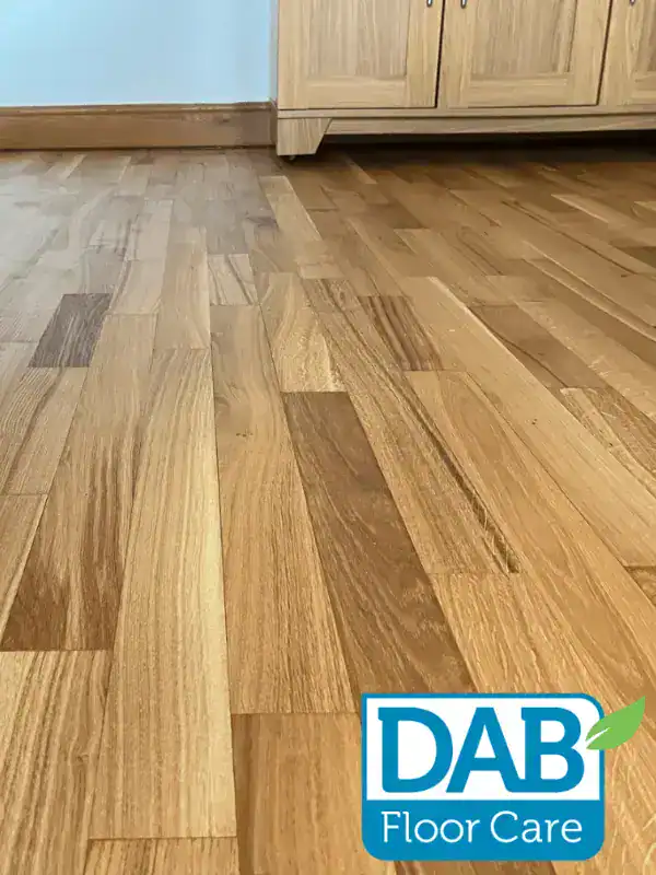 Polished wooden floor with natural finish.